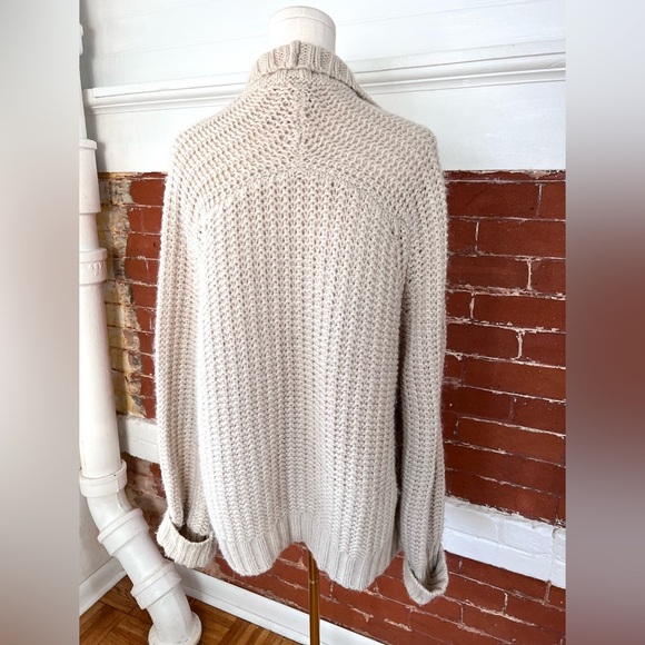 Essentiel  Antwerp Chunky Open Cardigan in Cream - Picture 4 of 11